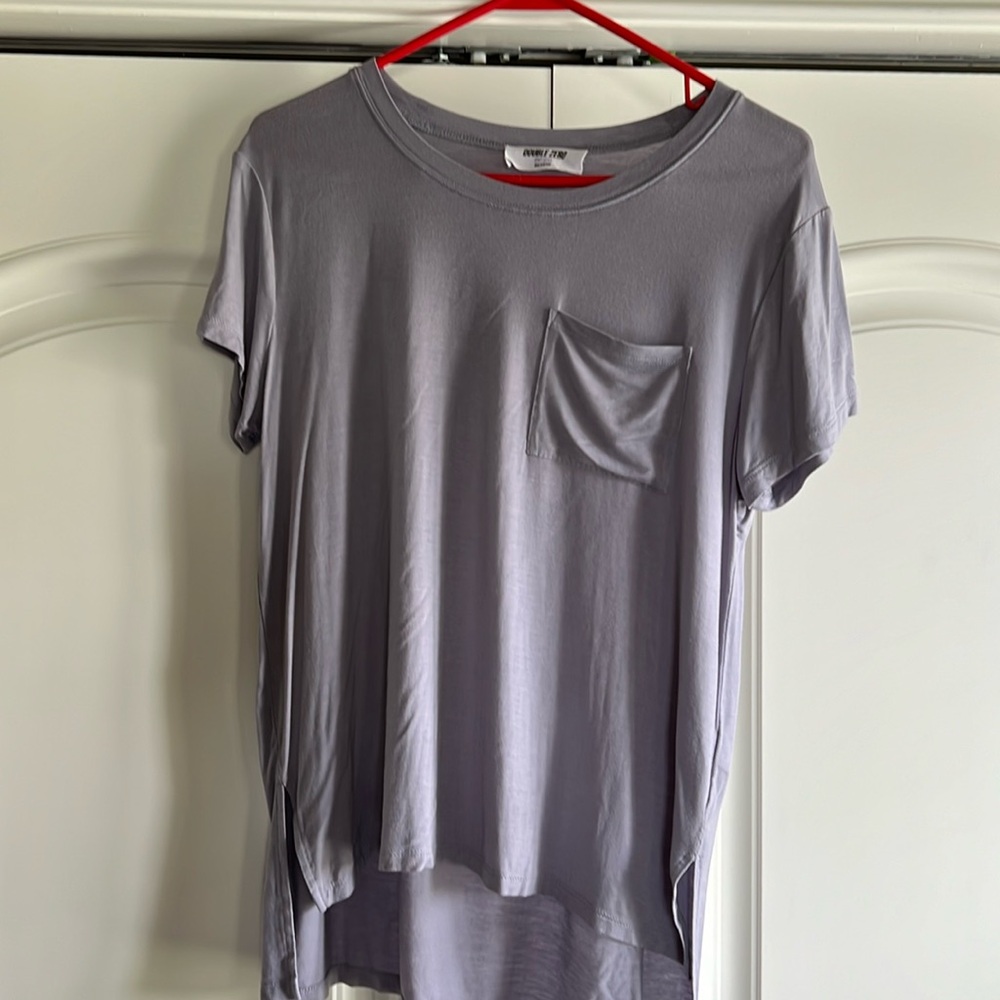 Lavender high low tee